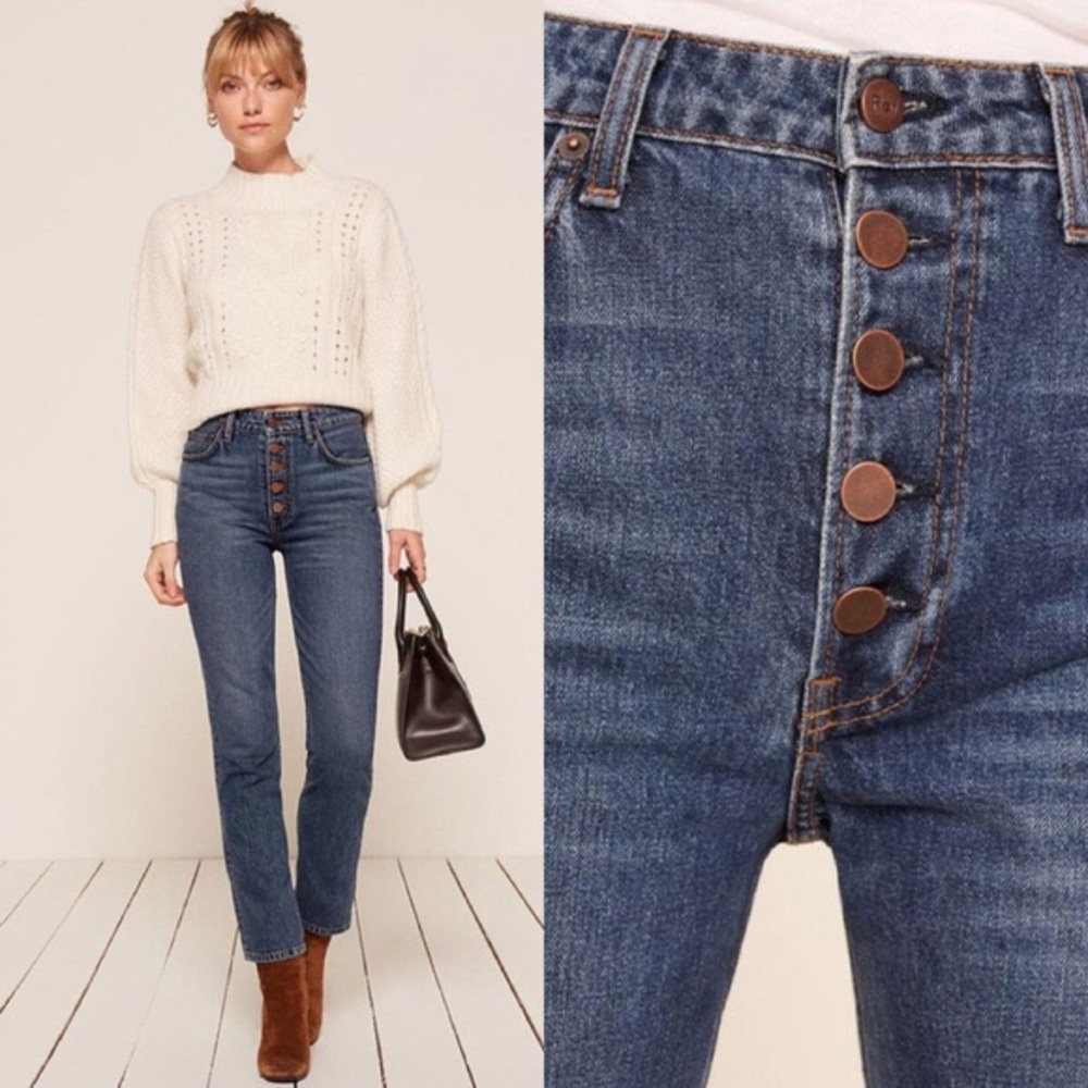 *SOLD* Reformation Winona Button Fly Jeans